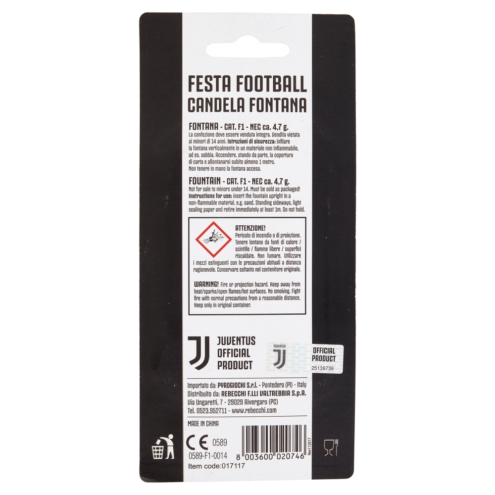 Festa Football Candela Fontana Juventus