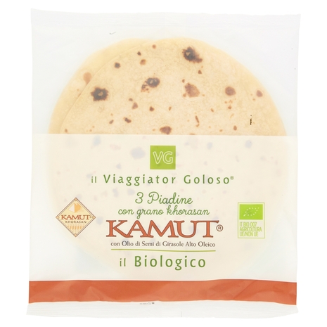 3 PIADINE CON GRANO KHORASAN KAMUT il Viaggiator Goloso il Biologico