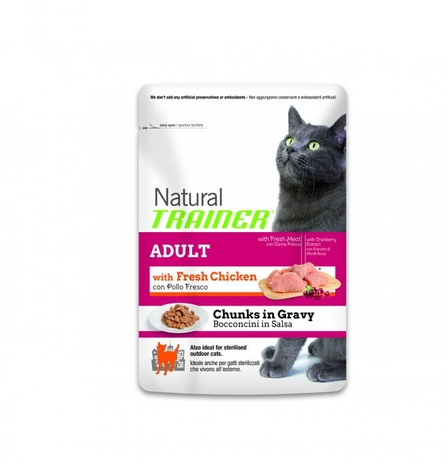 Bocconcini Gatto Adulto Pollo, 85 g
