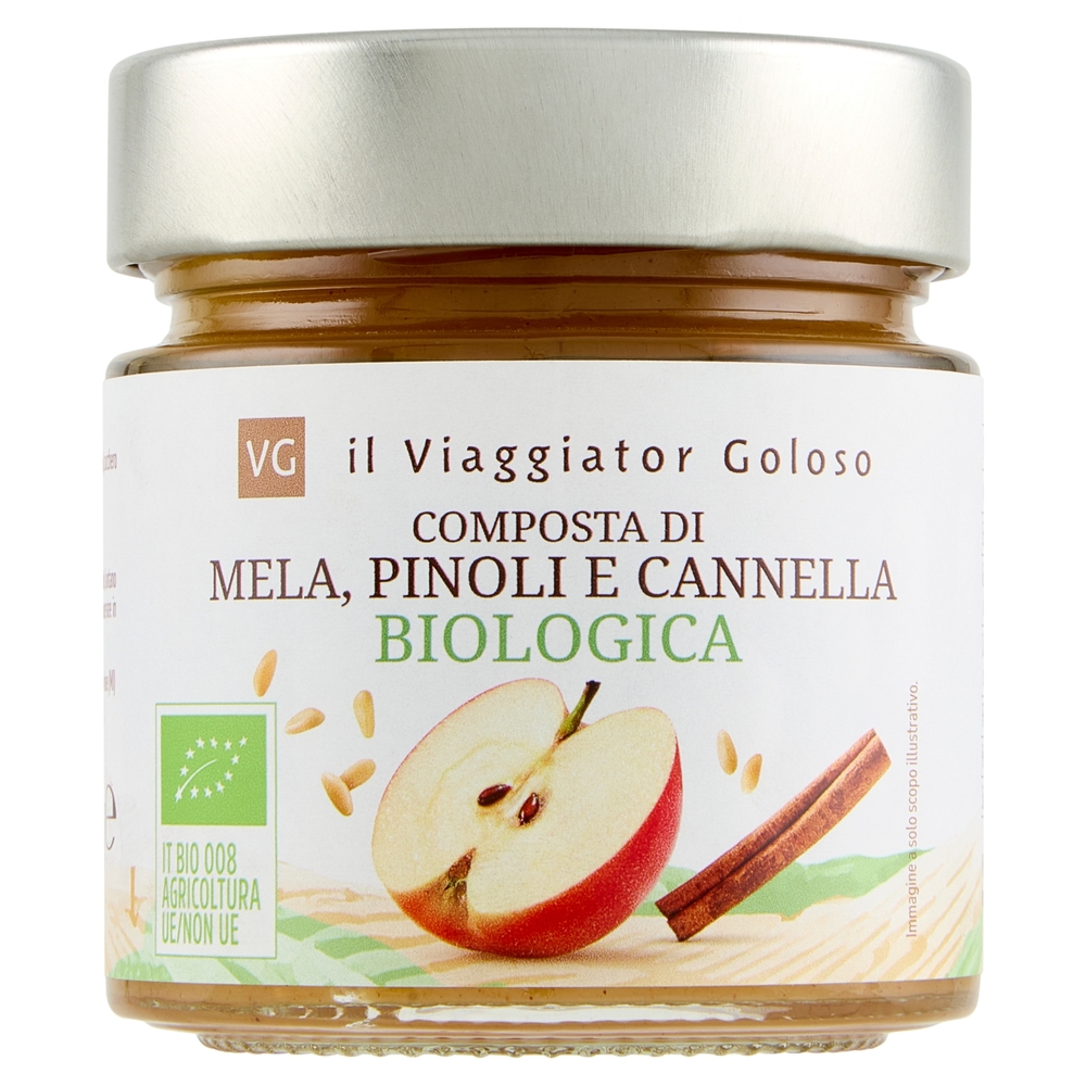 Composta di Mela, Pinoli e Cannella BIO Il Viaggiator Goloso