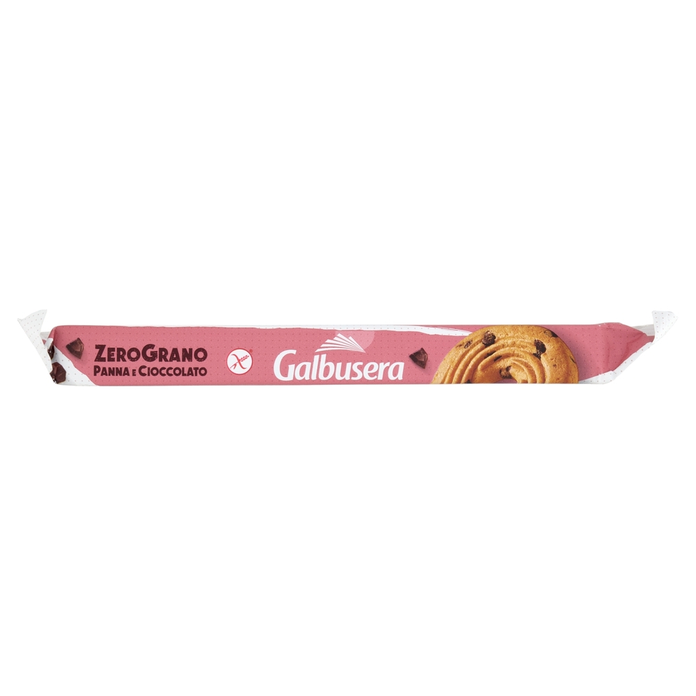 Galbusera ZeroGrano Senza Glutine con Panna e Gocce di Cioccolato 6 x 36,7 g