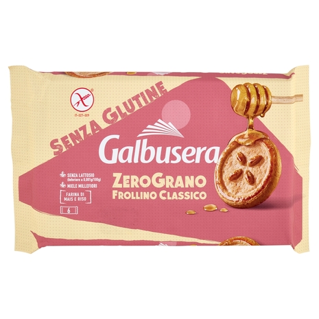 Galbusera ZeroGrano Senza Glutine con Miele Millefiori 6 x 36,7 g