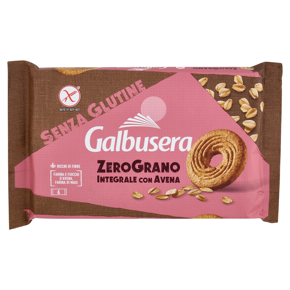 Galbusera ZeroGrano Senza Glutine Integrale con Mais e Grano Saraceno 6 x 36,7 g