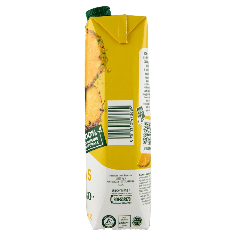 Zuegg Skipper Ananas Intenso e fonte di vitamina C 1000 ml