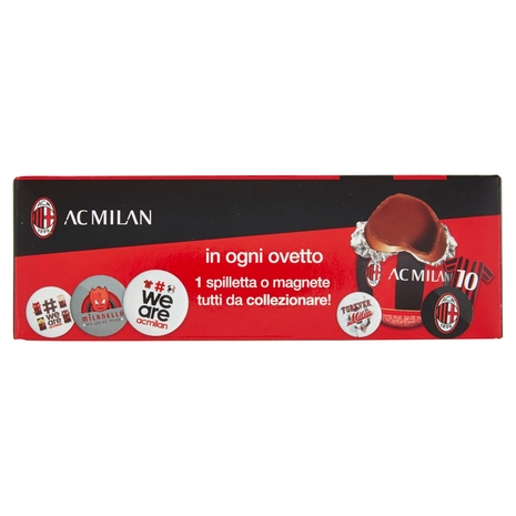 3 Ovetti di Cioccolato al Latte con Sorpresa Milan 3 x 20 g