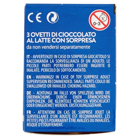 3 Ovetti di Cioccolato al Latte con Sorpresa Inter 3 x 20 g
