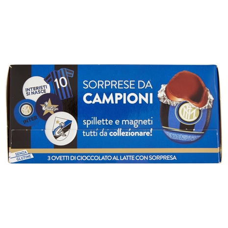 3 Ovetti di Cioccolato al Latte con Sorpresa Inter 3 x 20 g