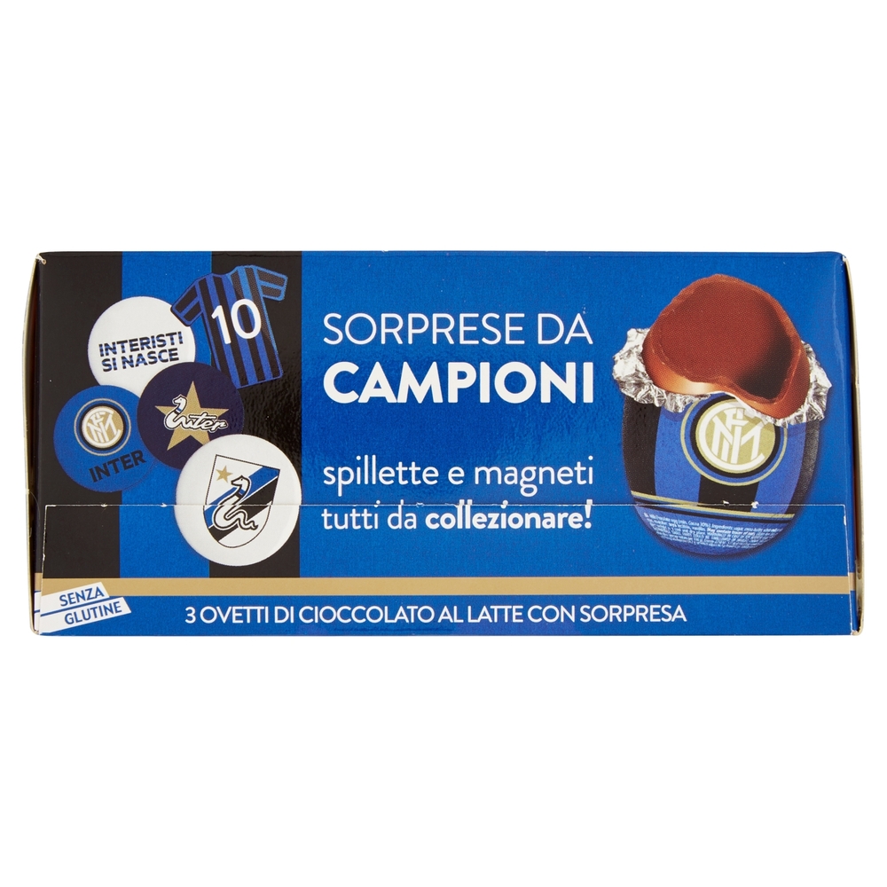 3 Ovetti di Cioccolato al Latte con Sorpresa Inter 3 x 20 g