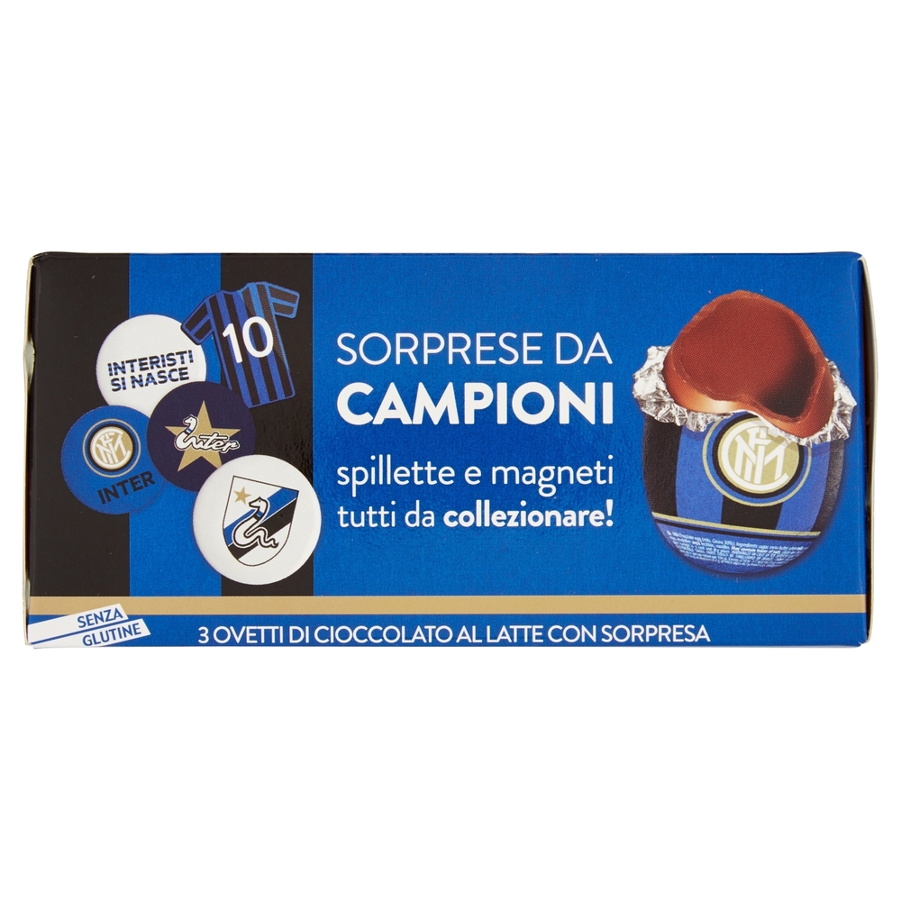 3 Ovetti di Cioccolato al Latte con Sorpresa Inter 3 x 20 g