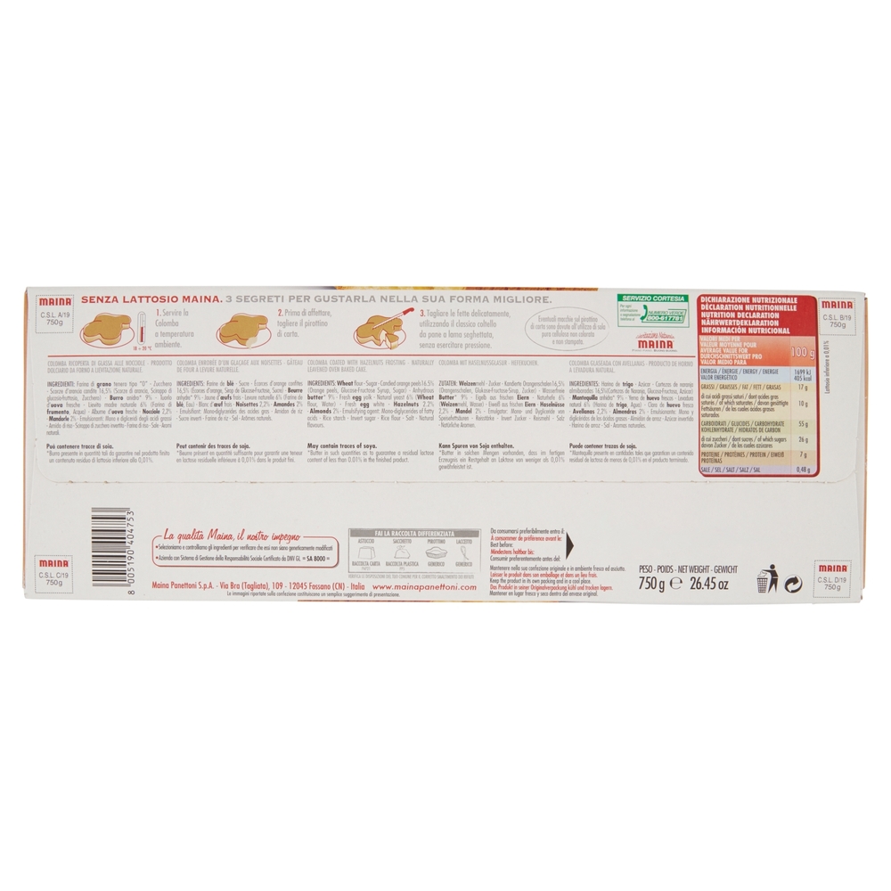 Maina Senza Lattosio la Colomba 750 g