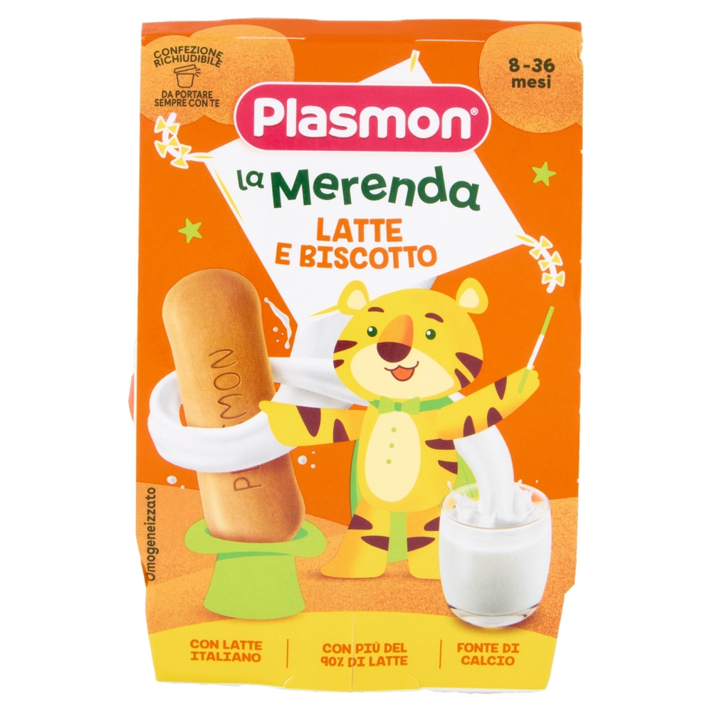 Plasmon la Merenda Latte e Biscotto 2 x 120 g