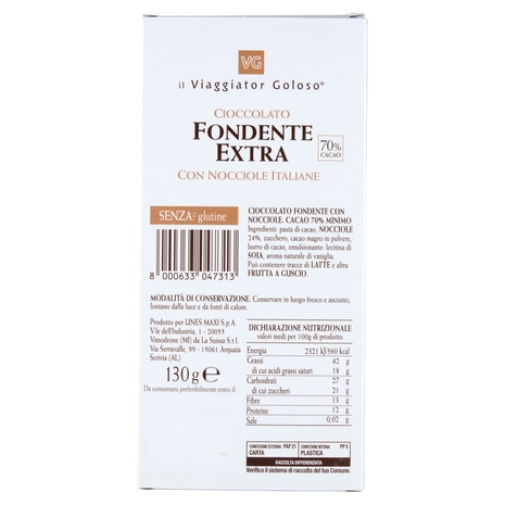 Cioccolato Fondente Extra Il Viaggiator Goloso