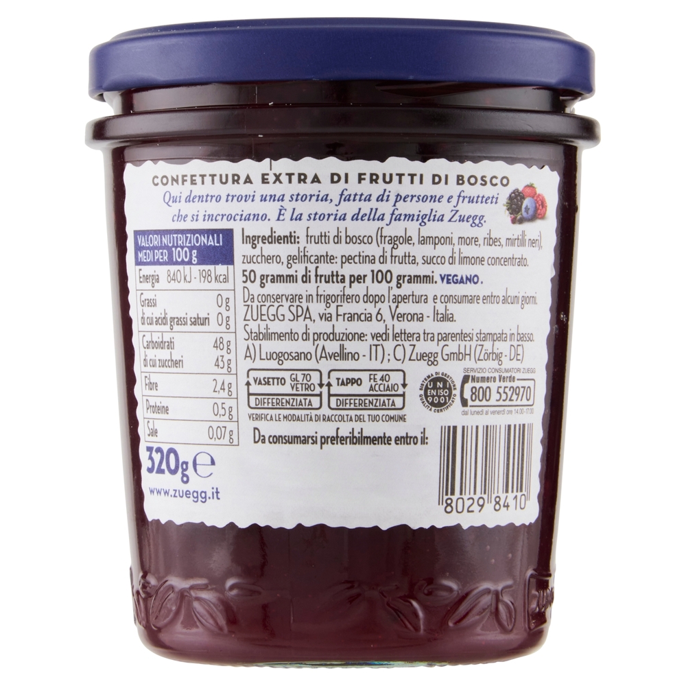 Zuegg I frutteti di Oswald Zuegg Frutti di Bosco 320 g