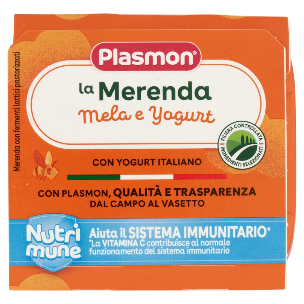 Plasmon la Merenda Mela e Yogurt Nutri mune 2 x 120 g