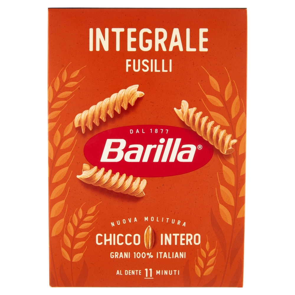 Barilla Pasta Integrale Fusilli 100% grano italiano 500 g