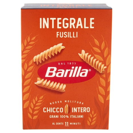 Barilla Pasta Integrale Fusilli 100% grano italiano 500 g