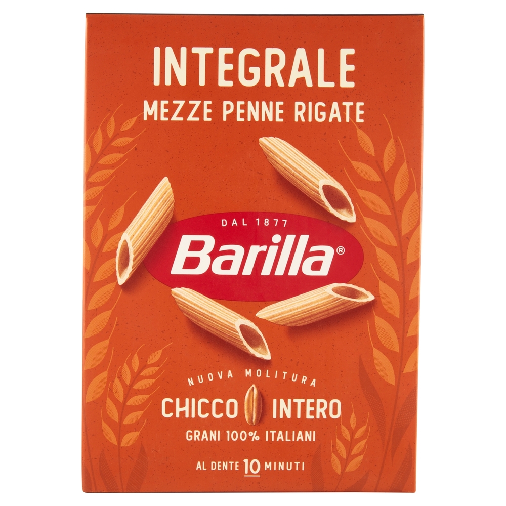 Barilla Pasta Integrale Mezze Penne Rigate 100% grano italiano 500 g