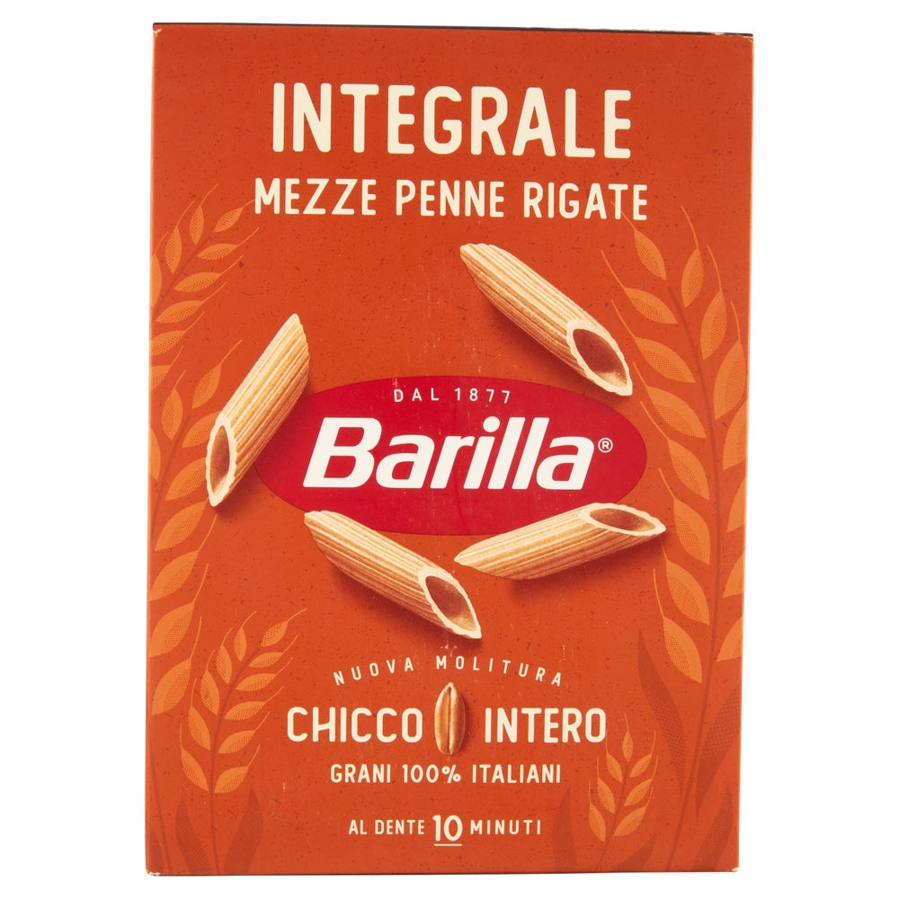 Barilla Pasta Integrale Mezze Penne Rigate 100% grano italiano 500 g