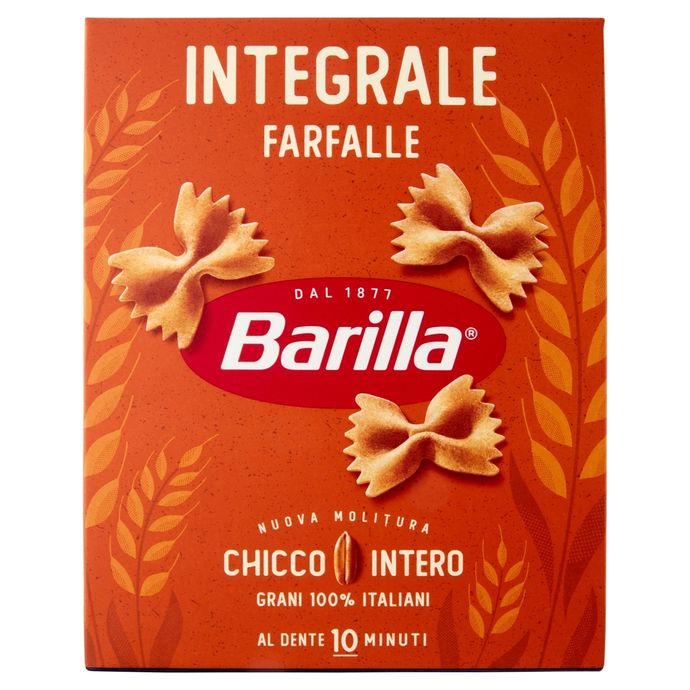 Barilla Pasta Integrale Farfalle 100% grano italiano 500 g