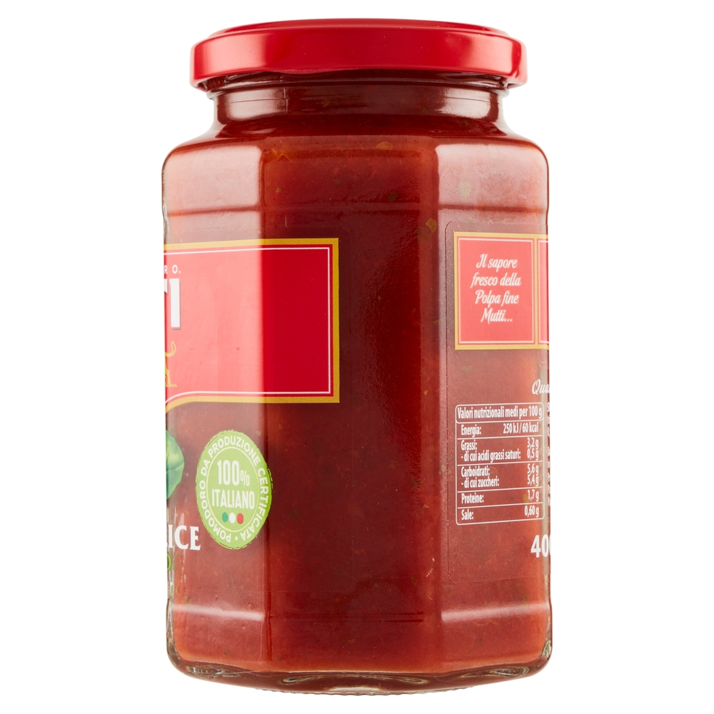 Mutti Sugo Semplice con Basilico 400 g
