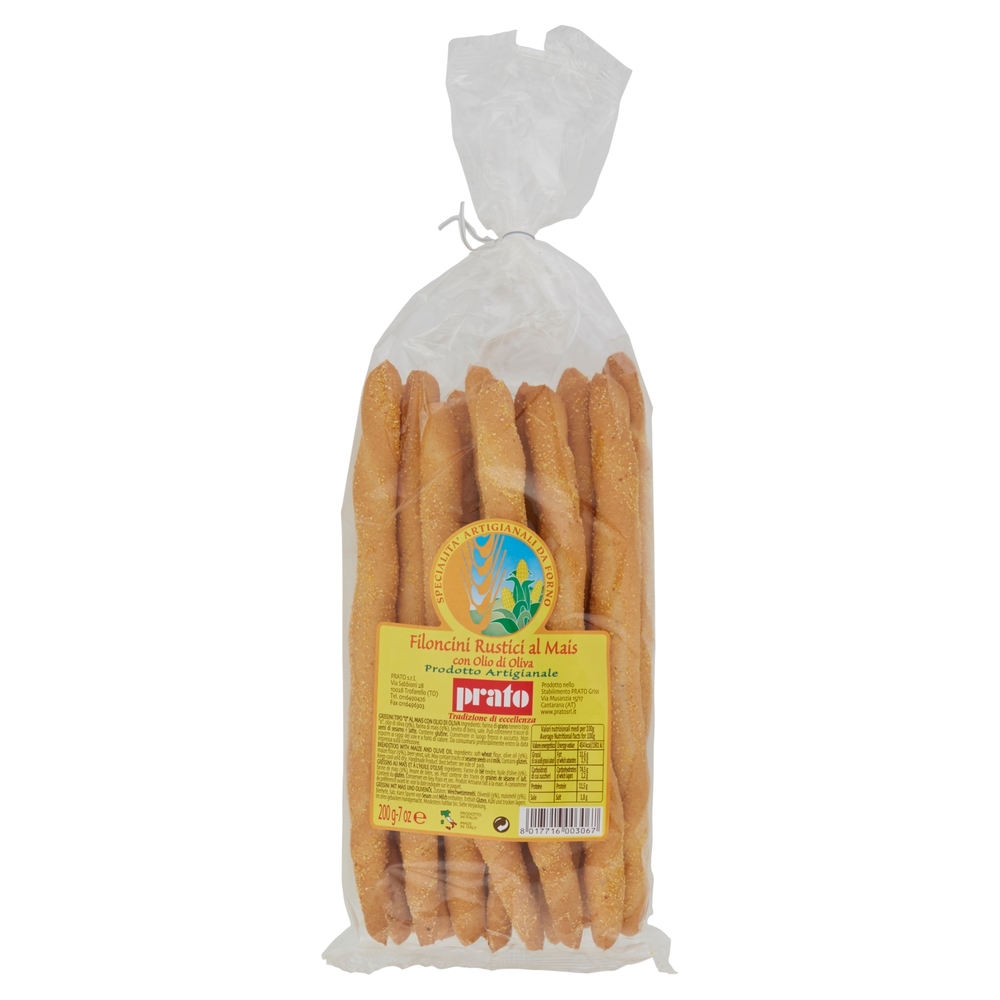 Prato Filoncini Rustici al Mais con Olio di Oliva 200 g