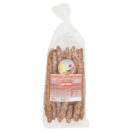prato Filoncini Rustici con Farina 100% Integrale 200 g