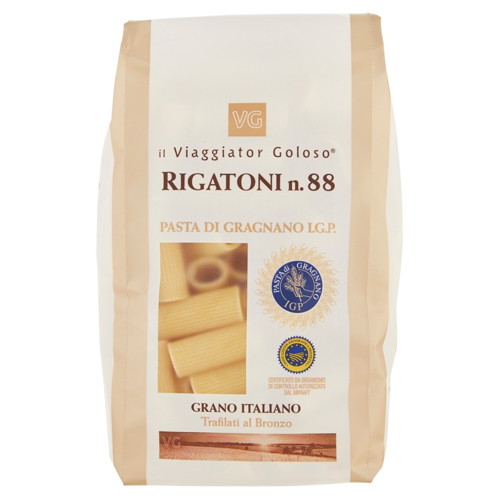 RIGATONI N.88 Pasta di Gragnano I.G.P. il Viaggiator Goloso