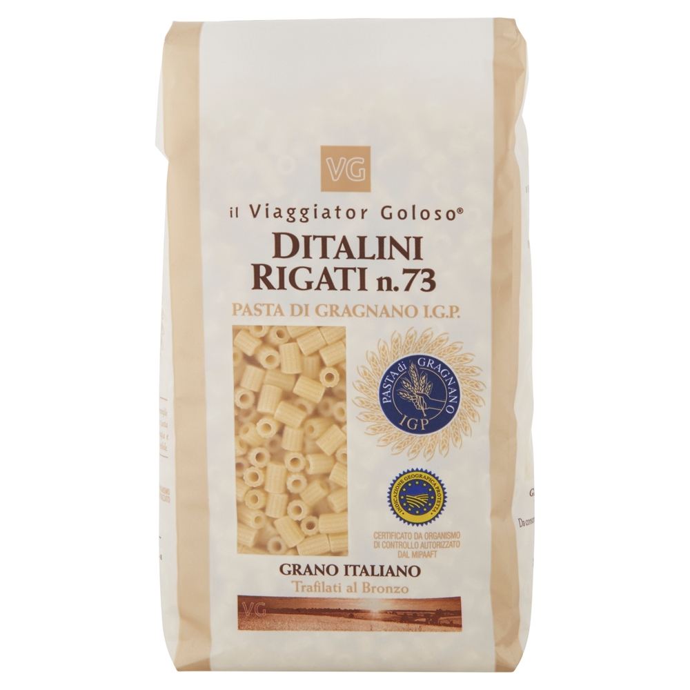DITALINI RIGATI N.73 Pasta di Gragnano I.G.P. il Viaggiator Goloso