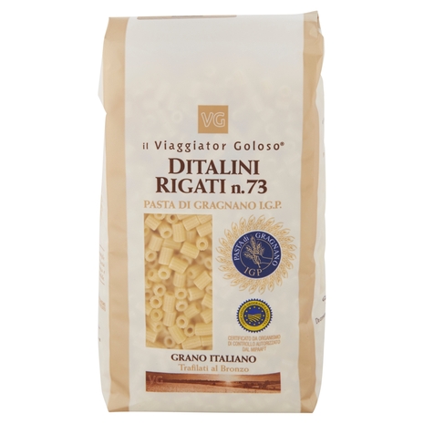 DITALINI RIGATI N.73 Pasta di Gragnano I.G.P. il Viaggiator Goloso