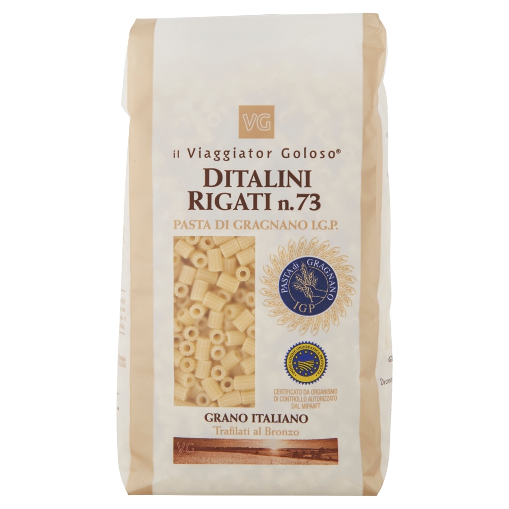 DITALINI RIGATI N.73 Pasta di Gragnano I.G.P. il Viaggiator Goloso
