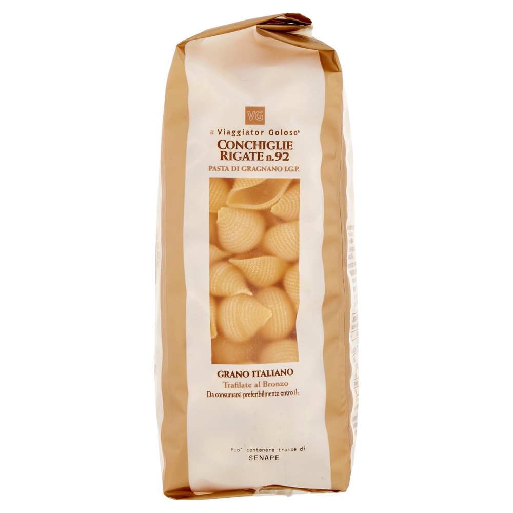 Conchiglie Rigate n.92 di Gragnano IGP Il Viaggiator Goloso