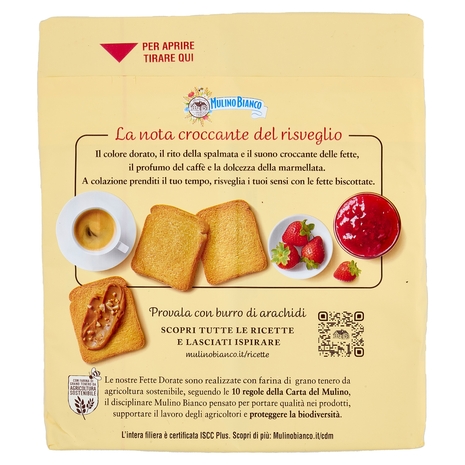 Mulino Bianco Fette Biscottate Dorate 315g