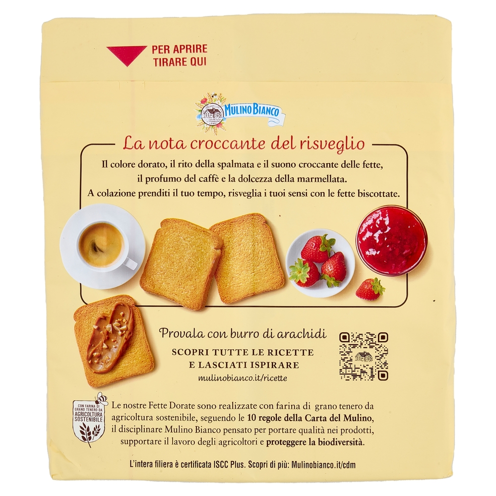 Mulino Bianco Fette Biscottate Dorate 315g
