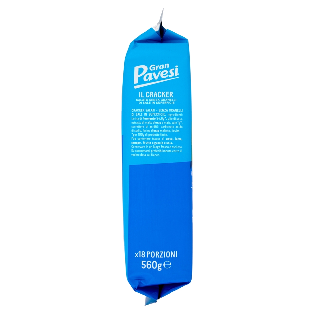 Gran Pavesi il Cracker Salato senza Granelli di Sale in Superficie 560g