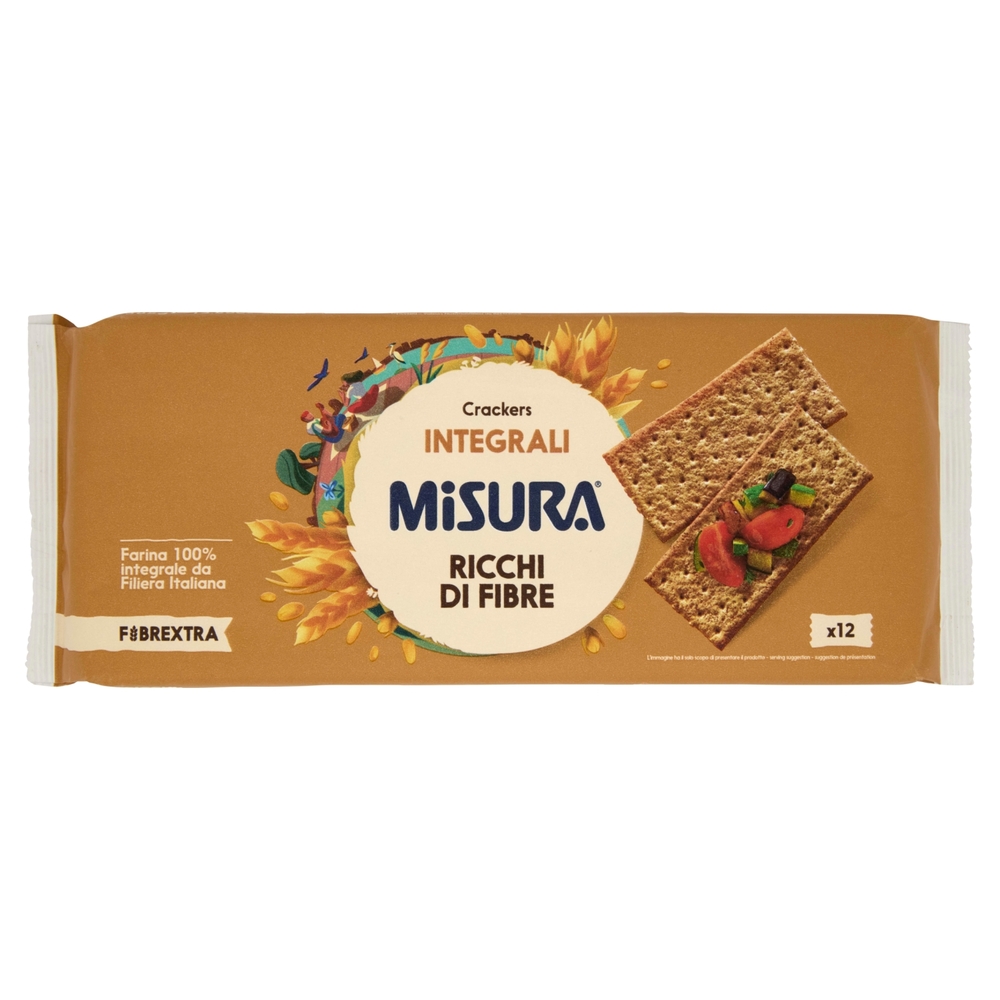 Misura Fibrextra Crackers Integrali 385 g