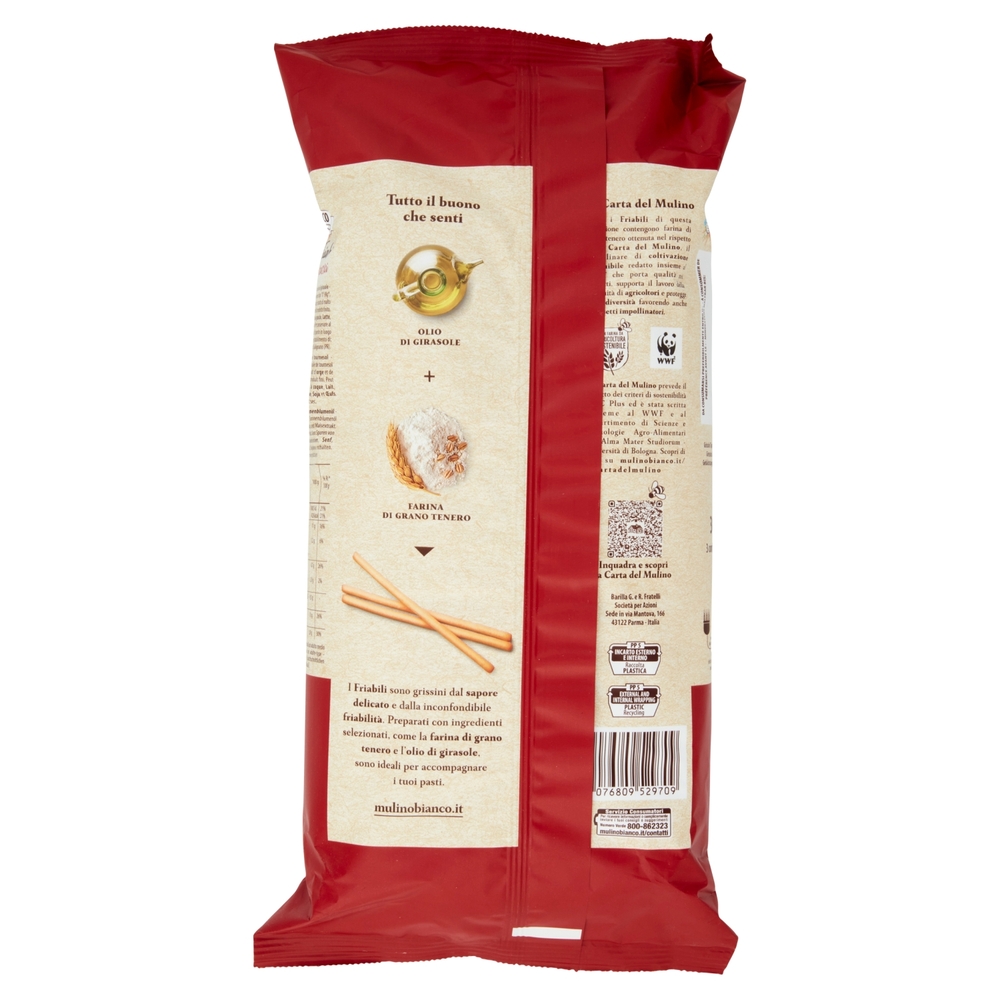 Mulino Bianco Friabili Grissini Classici con Farina Sostenibile 300g