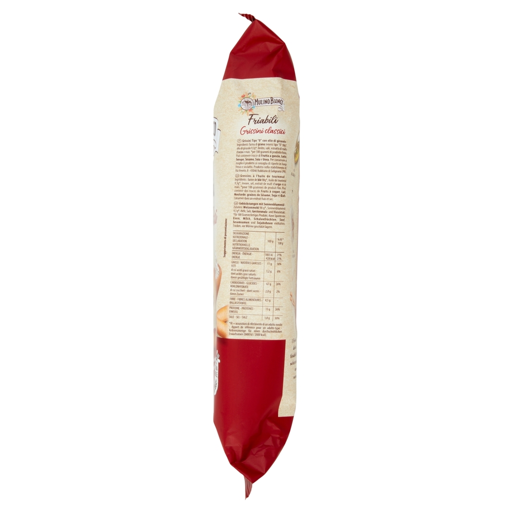 Mulino Bianco Friabili Grissini Classici con Farina Sostenibile 300g