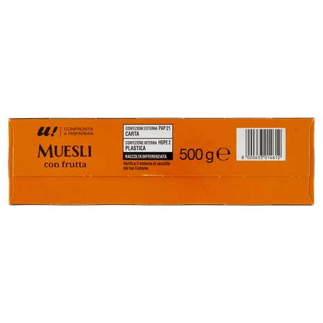 Muesli con Frutta U! Confronta e Risparmia