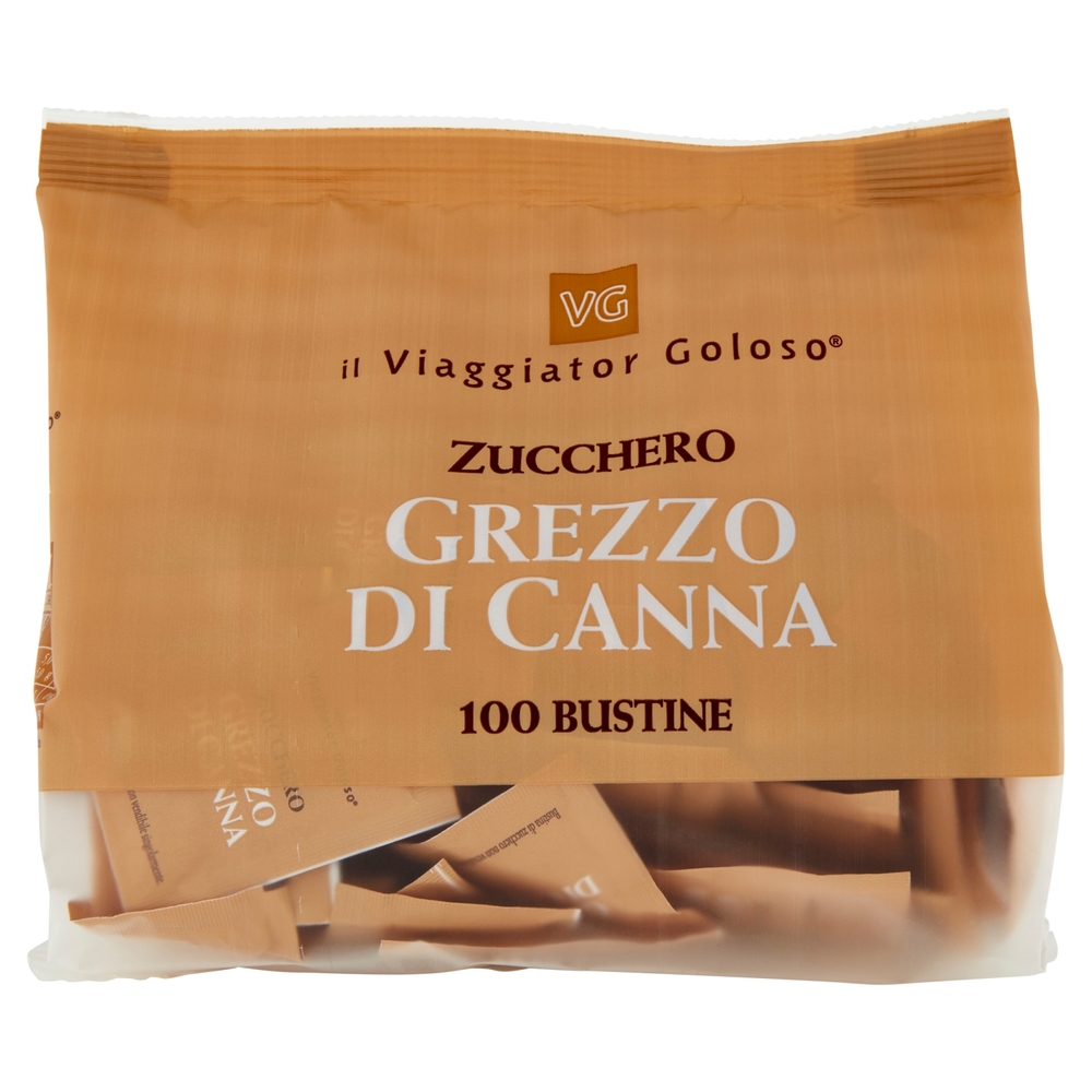 Zucchero Grezzo di Canna 100 Bustine Il Viaggiator Goloso