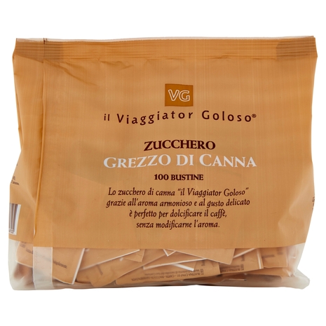 Zucchero Grezzo di Canna 100 Bustine Il Viaggiator Goloso