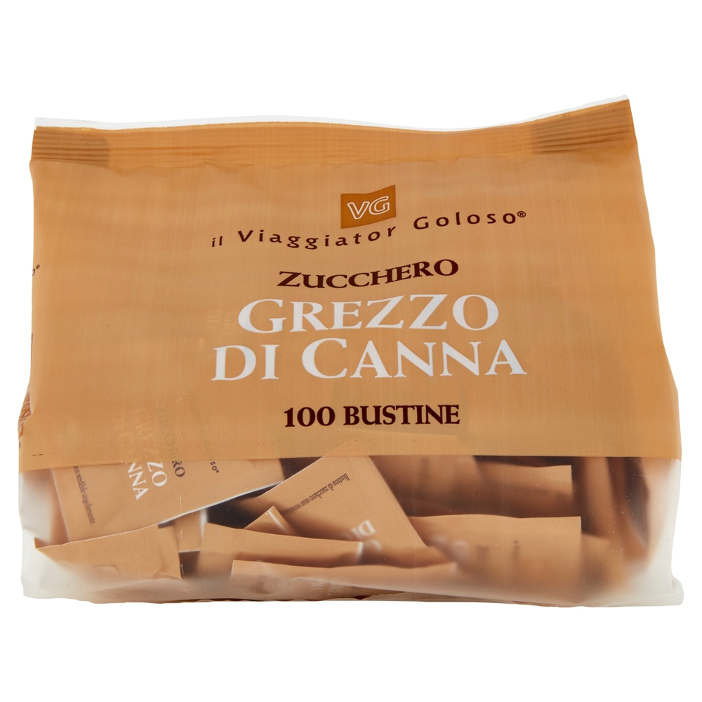 Zucchero Grezzo di Canna 100 Bustine Il Viaggiator Goloso