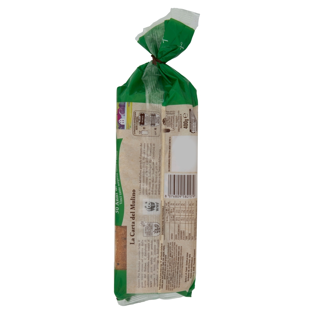 Mulino Bianco Pan Bauletto Cereali Pane Ideale per Panini 400g