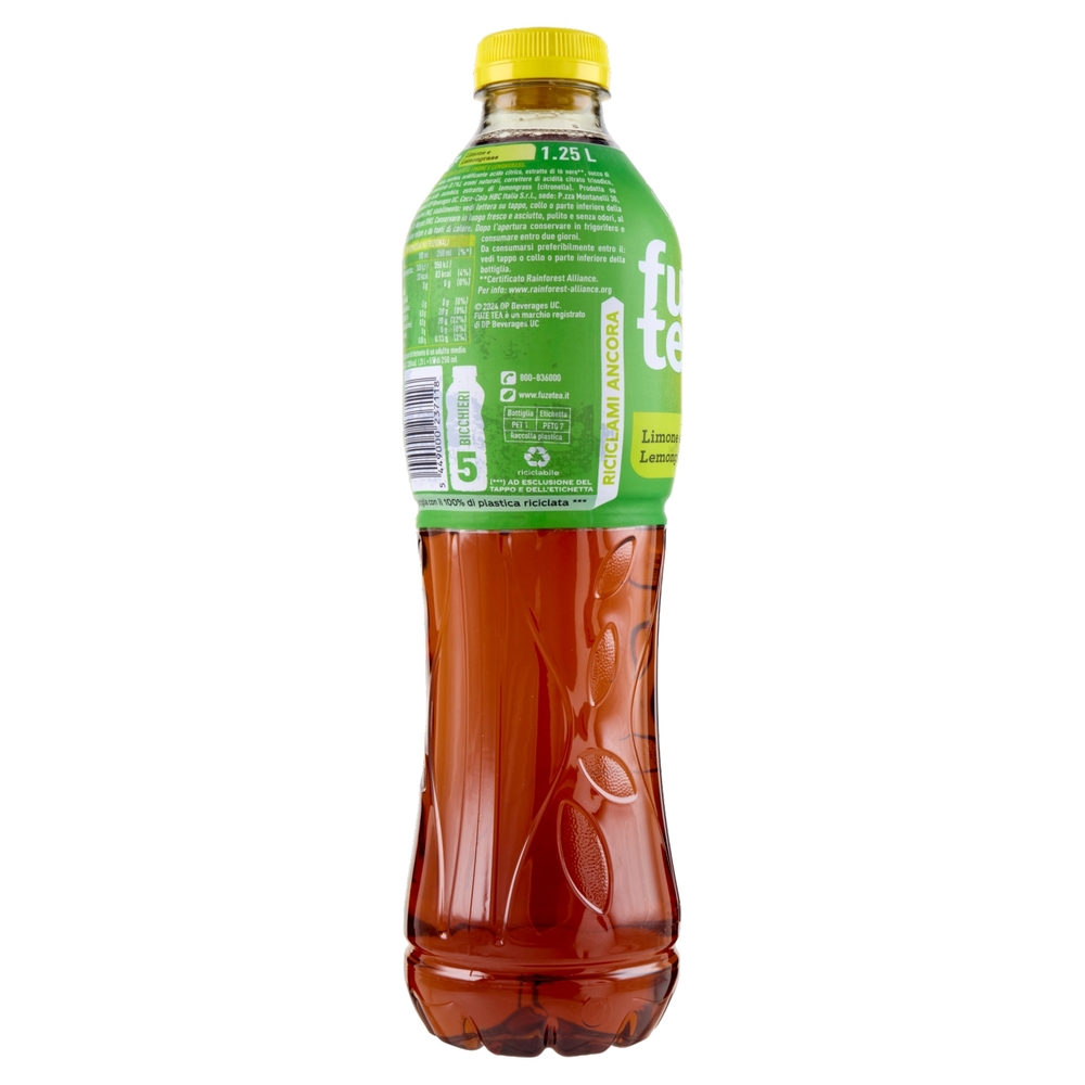 FUZE TEA, Tè Nero Limone con una nota di Lemongrass PET 1,25L