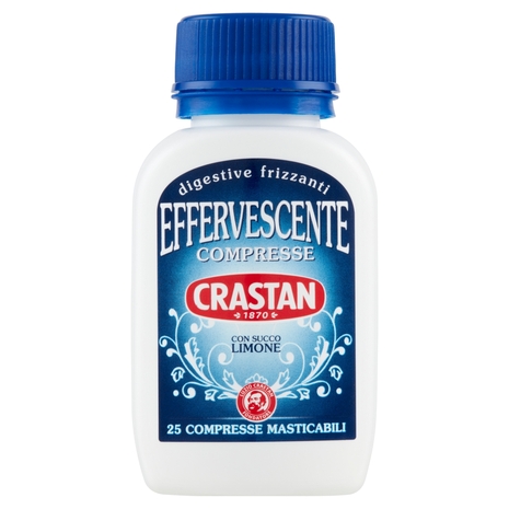 Crastan Effervescente Compresse con Succo di Limone 25 Compresse Masticabili 25 g