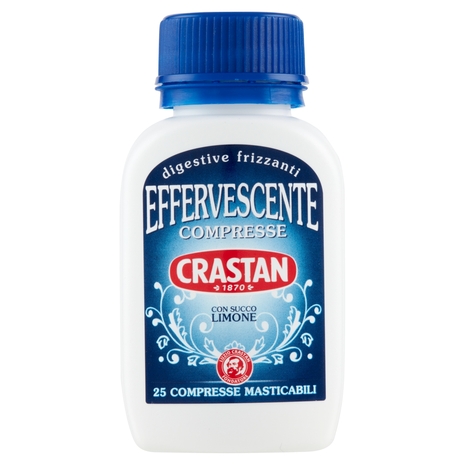 Crastan Effervescente Compresse con Succo di Limone 25 Compresse Masticabili 25 g