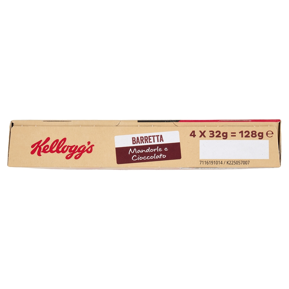 Kellogg's Barretta Mandorle e Cioccolato 4 x 32 g
