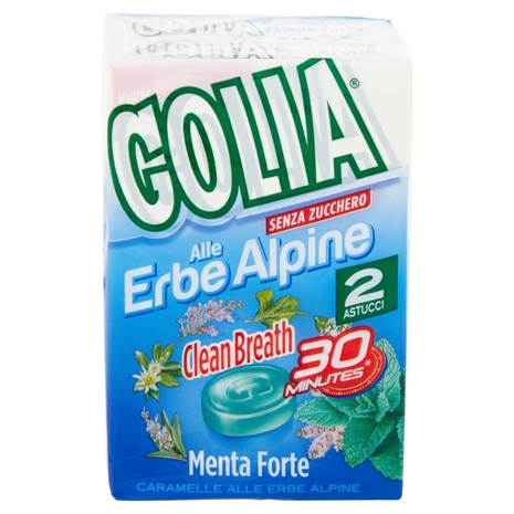 Golia alle Erbe Alpine Clean Breath Menta Forte 2 x 49 g