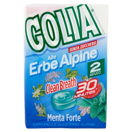Golia alle Erbe Alpine Clean Breath Menta Forte 2 x 49 g