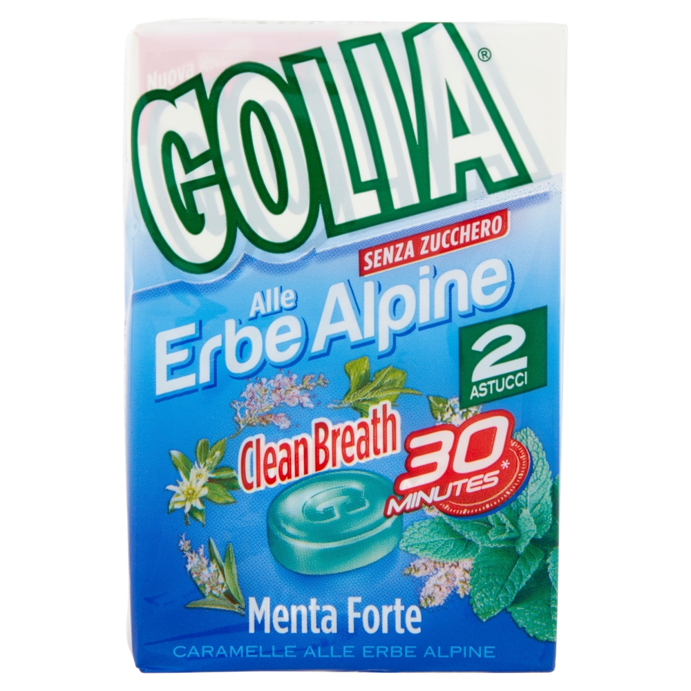 Golia alle Erbe Alpine Clean Breath Menta Forte 2 x 49 g