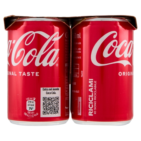 COCA-COLA Original Taste Lattina 6 x 150 ml